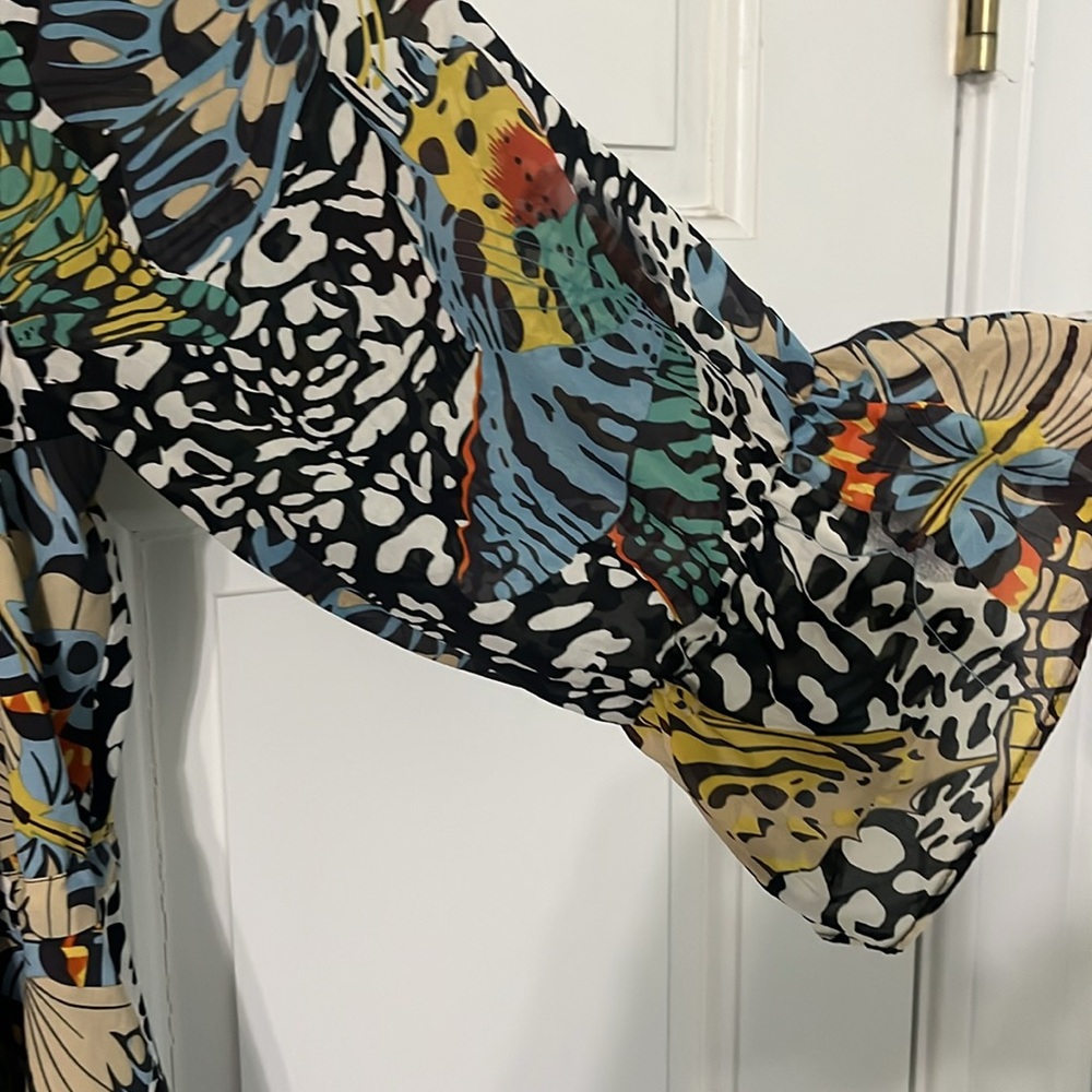 ALICE+OLIVIA butterfly silk blouse - Picture 2 of 8